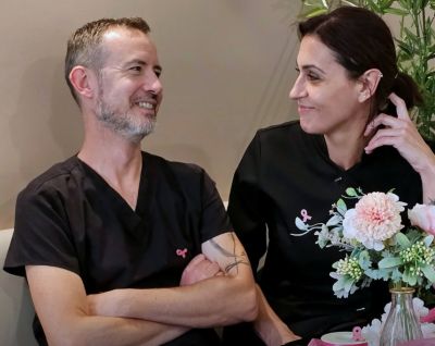 Sébastien et Claire de Derma-ink à Besançon Sébastien et Claire de Derma-ink à Besançon